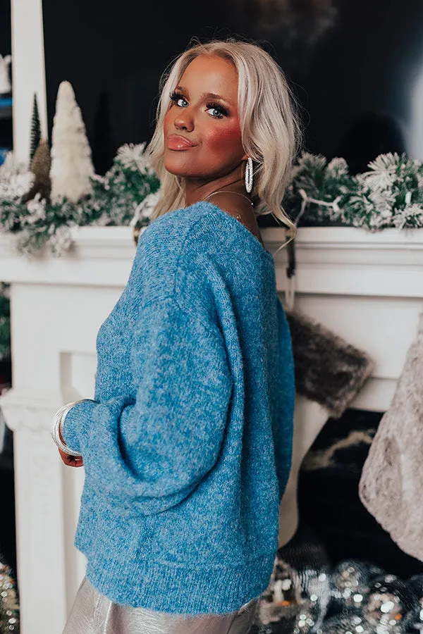 Afternoon Date Knit Sweater in Autumn Sky sold by Impressions product image thumbnail 4