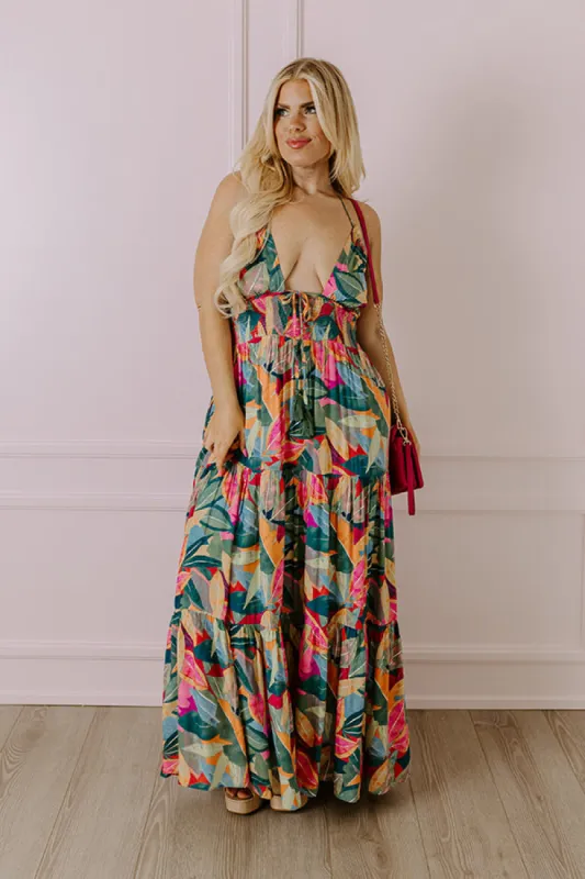 Tropical Fizz Maxi Dress Curves sold by Impressions
