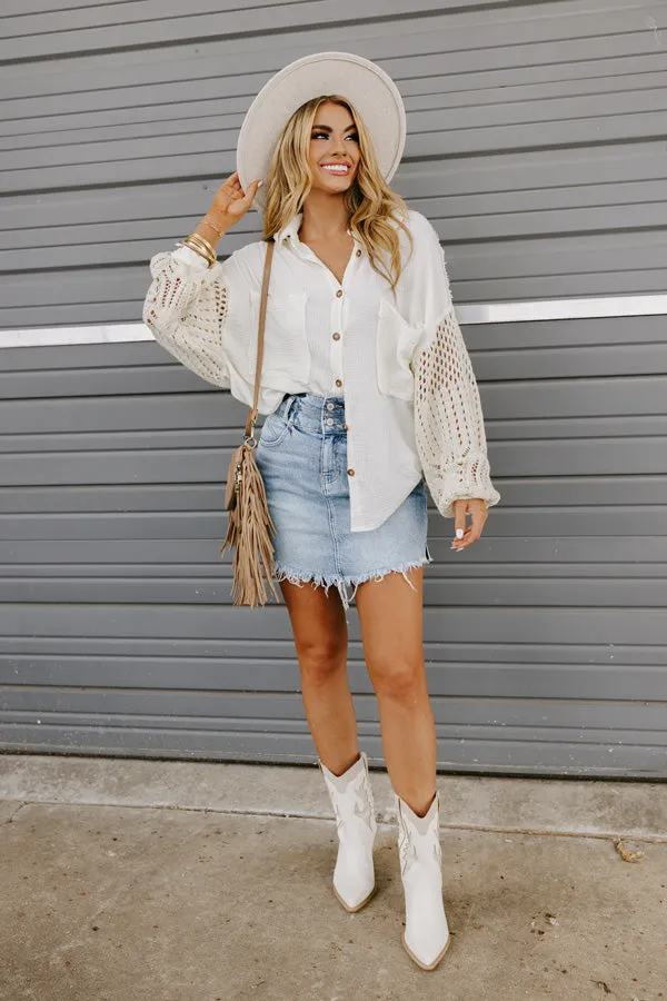 Woodland Wonderful Knit Button Up sold by Impressions