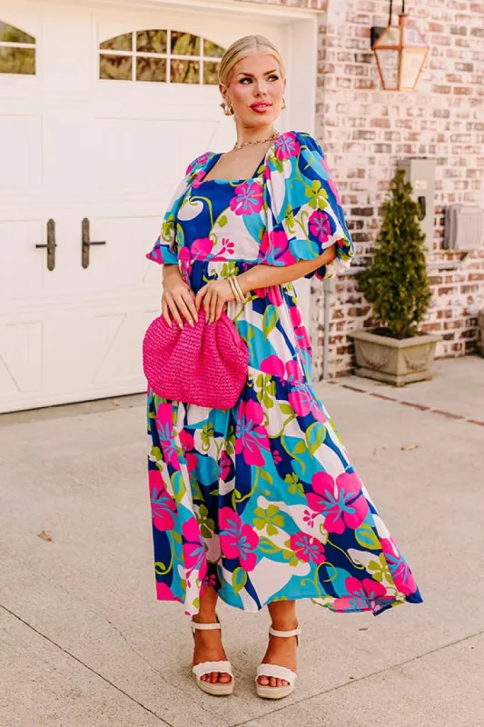 Maui Please Floral Midi Curves sold by Impressions