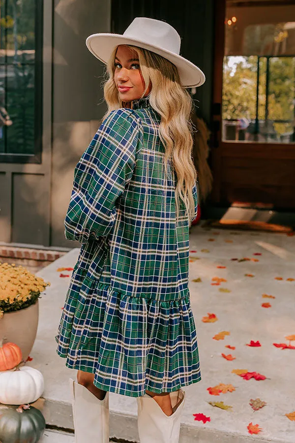 Apple Picking Pretty Plaid Mini Dress sold by Impressions product image thumbnail 3