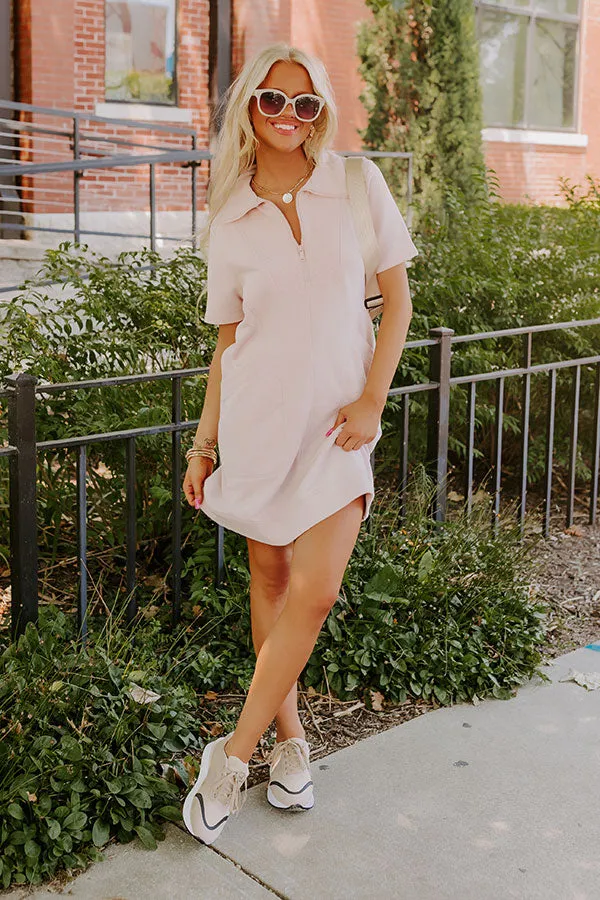 Casual Outing Mini Dress in Blush sold by Impressions product image thumbnail 2