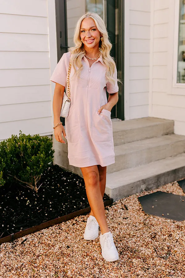 Casual Outing Mini Dress in Blush sold by Impressions product image thumbnail 4