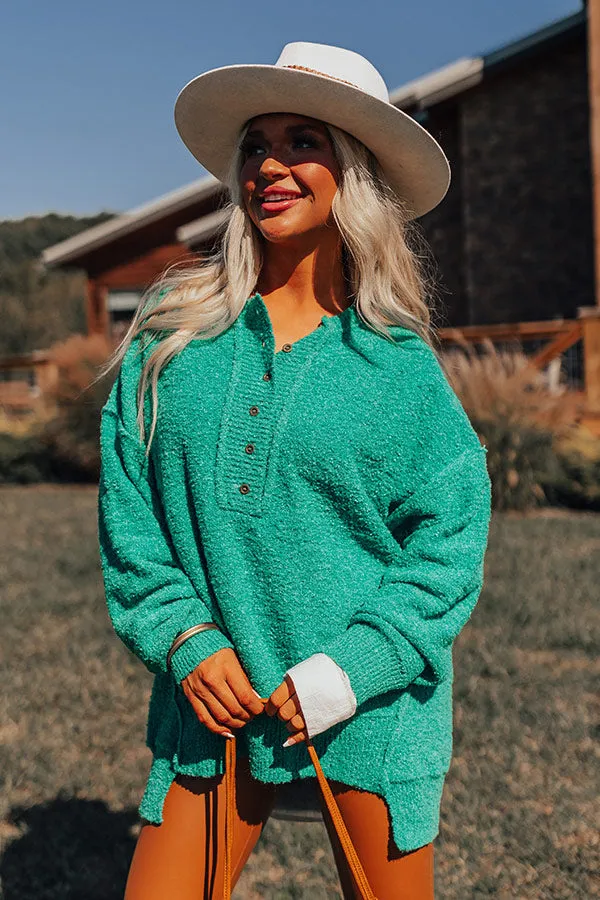 Rushing Winds Oversized Knit Sweater In Green sold by Impressions product image thumbnail 4