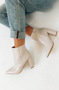 The Tisch Faux Leather Bootie sold by Impressions