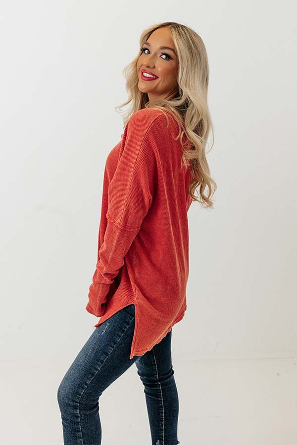 Love Over Lattes Waffle Knit Top sold by Impressions product image thumbnail 3