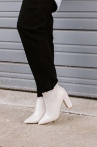 The Tisch Faux Leather Bootie sold by Impressions