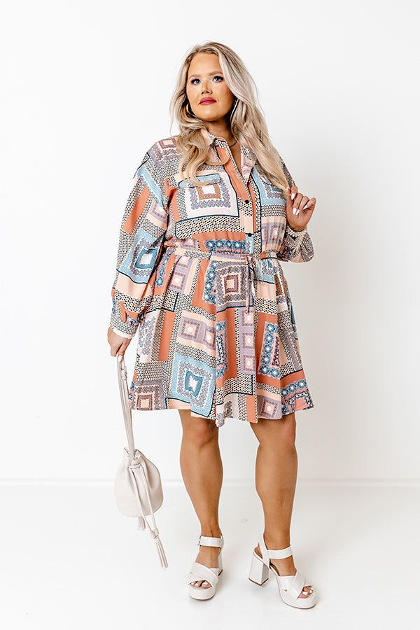 Glam Slam Dress in Rust Curves sold by Impressions product image thumbnail 2