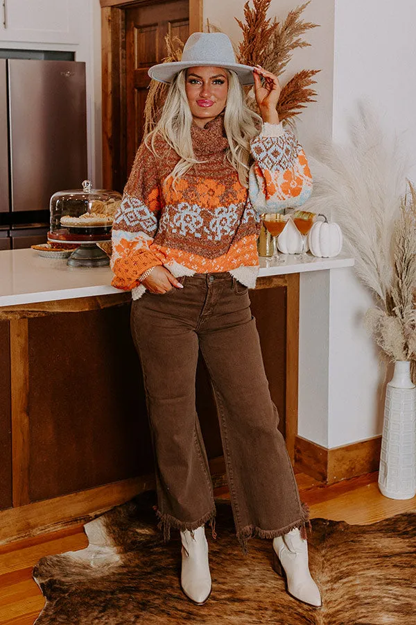 Autumn Brunch Knit Sweater in Cinnamon sold by Impressions product image thumbnail 3