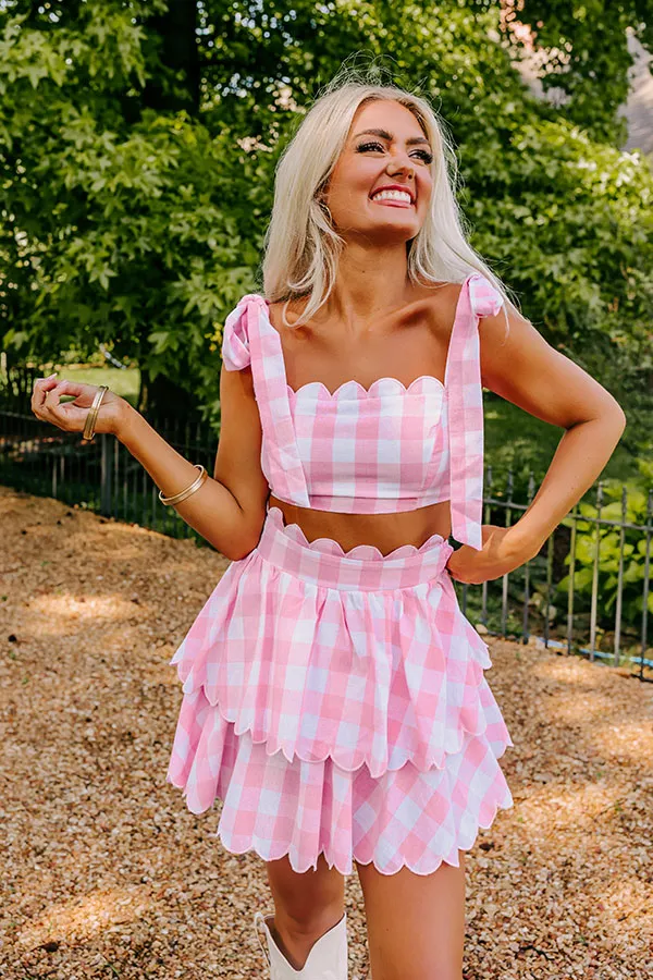 Only Good Karma Crop Top In Pink sold by Impressions product image thumbnail 2