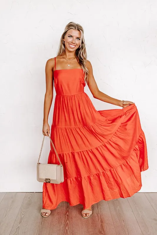 Papaya Kisses Maxi In Tangerine sold by Impressions