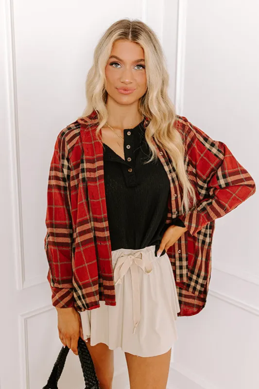 Breezy Times Oversized Henley Top In Black sold by Impressions