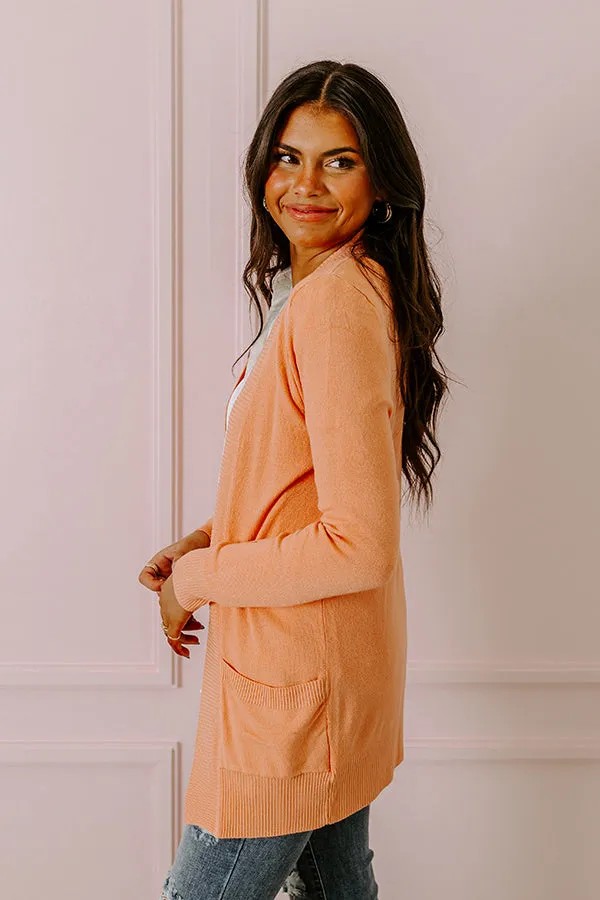 Pulling It Together Cardigan In Light Coral sold by Impressions product image thumbnail 4