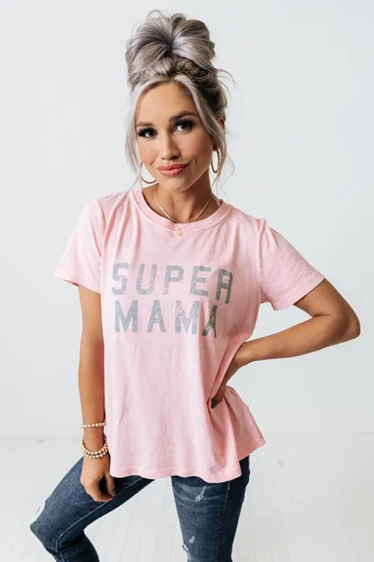Super Mama Vintage-Wash Graphic Tee sold by Impressions