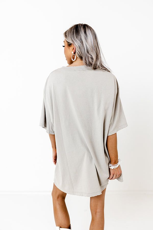 Free Spirit 1978 Oversized Distressed Tee In Taupe sold by Impressions product image thumbnail 5