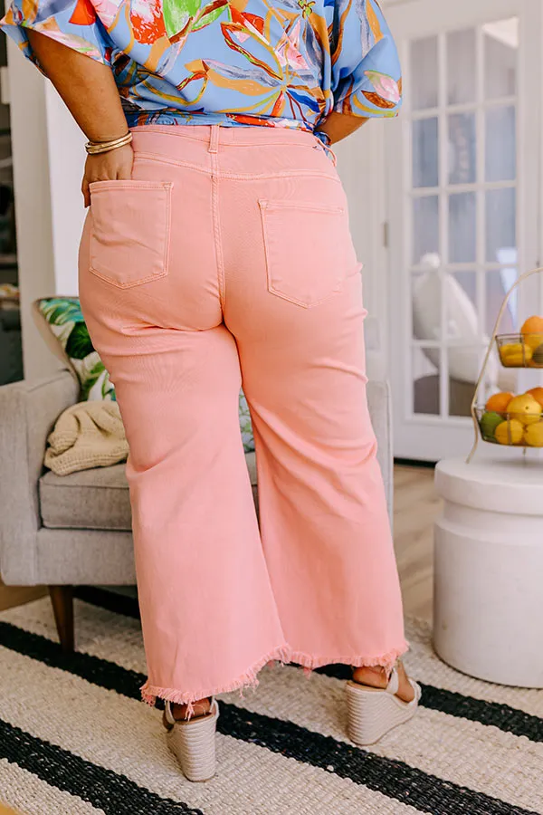 Risen Iris Midrise Wide Leg Jean in Pink Curves sold by Impressions product image thumbnail 2