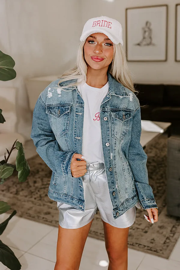 Bride Distressed Denim Jacket sold by Impressions product image thumbnail 3