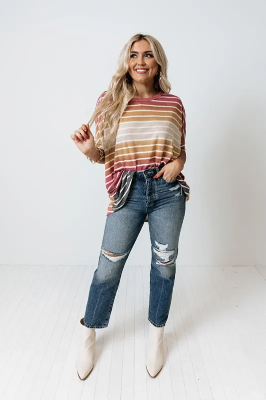 Music Row Stripe Top sold by Impressions