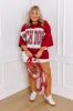 It's a Touch Down Sequin Oversized Tee in Red Curves sold by Impressions