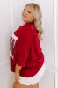 It's a Touch Down Sequin Oversized Tee in Red Curves sold by Impressions