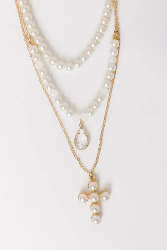 Have Faith Layered Necklace sold by Impressions