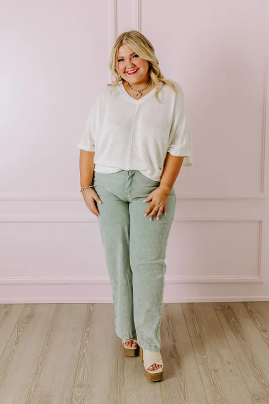 Sweet Daybreak Knit Shift Top In Ivory Curves sold by Impressions