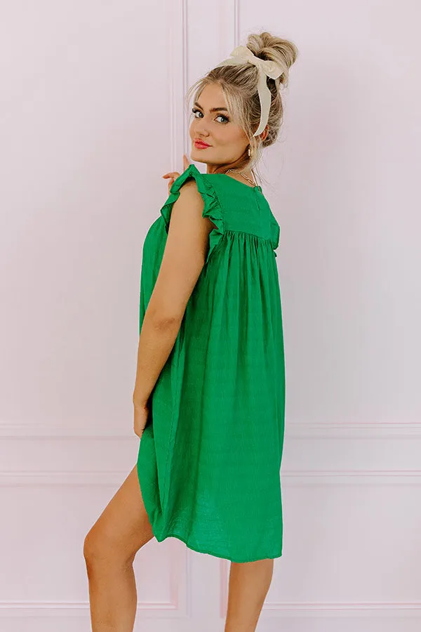 Saltwater Sunrise Shift Dress In Green sold by Impressions product image thumbnail 3