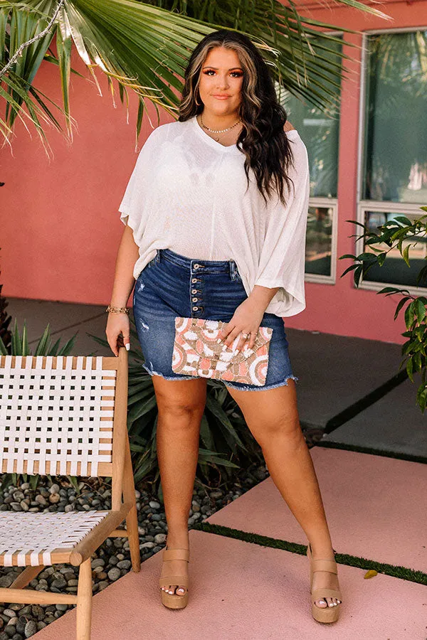 Sweet Daybreak Knit Shift Top In Ivory Curves sold by Impressions product image thumbnail 4