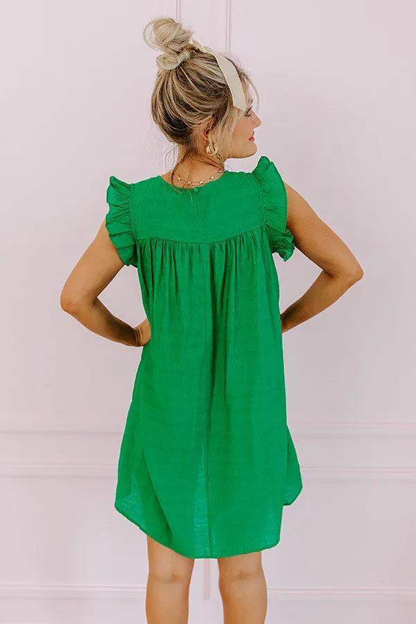 Saltwater Sunrise Shift Dress In Green sold by Impressions product image thumbnail 4