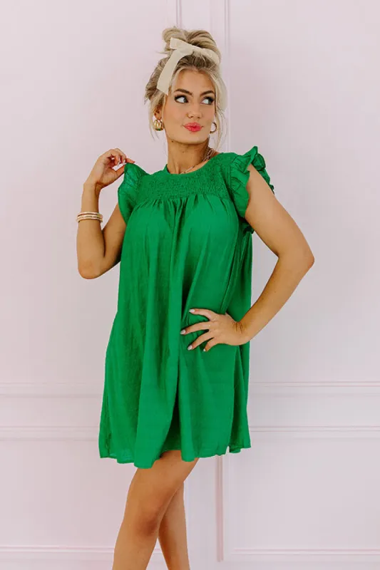 Saltwater Sunrise Shift Dress In Green sold by Impressions