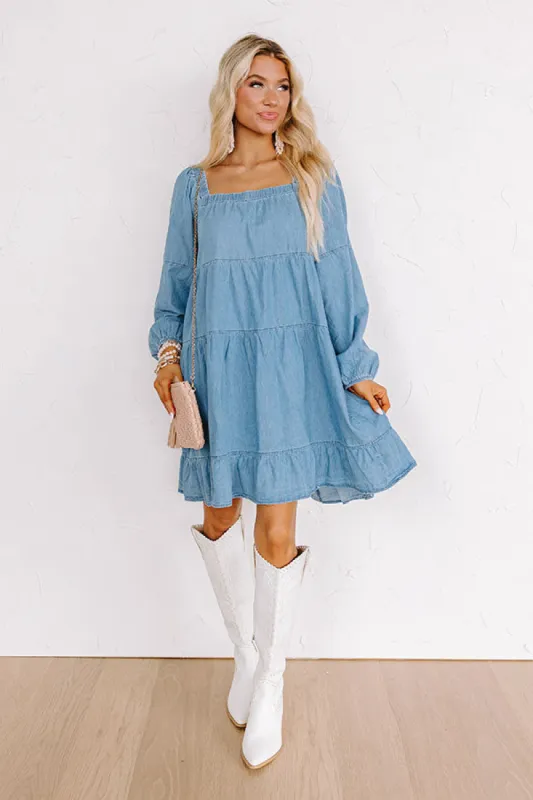 Easy To Style Chambray Mini Dress sold by Impressions