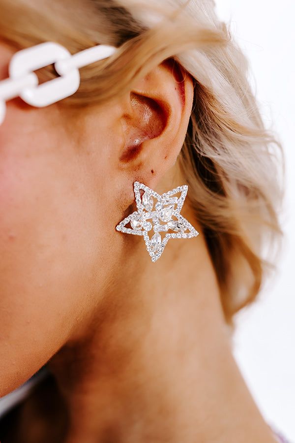 Stars In Your Eyes Earrings In Silver sold by Impressions product image thumbnail 2