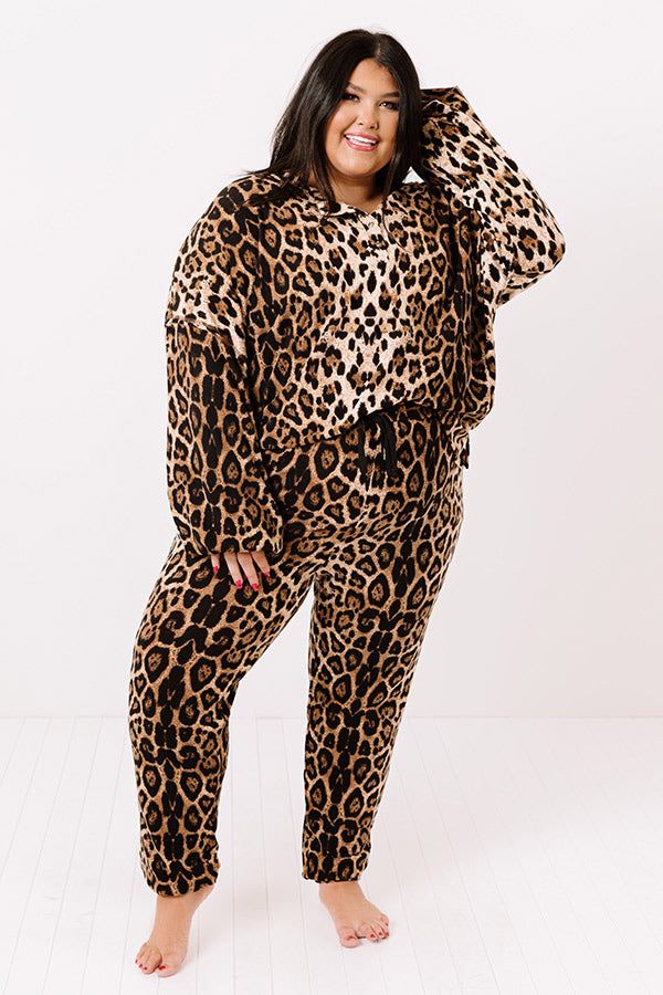 Wildest Wishes Leopard Henley Top Curves sold by Impressions
