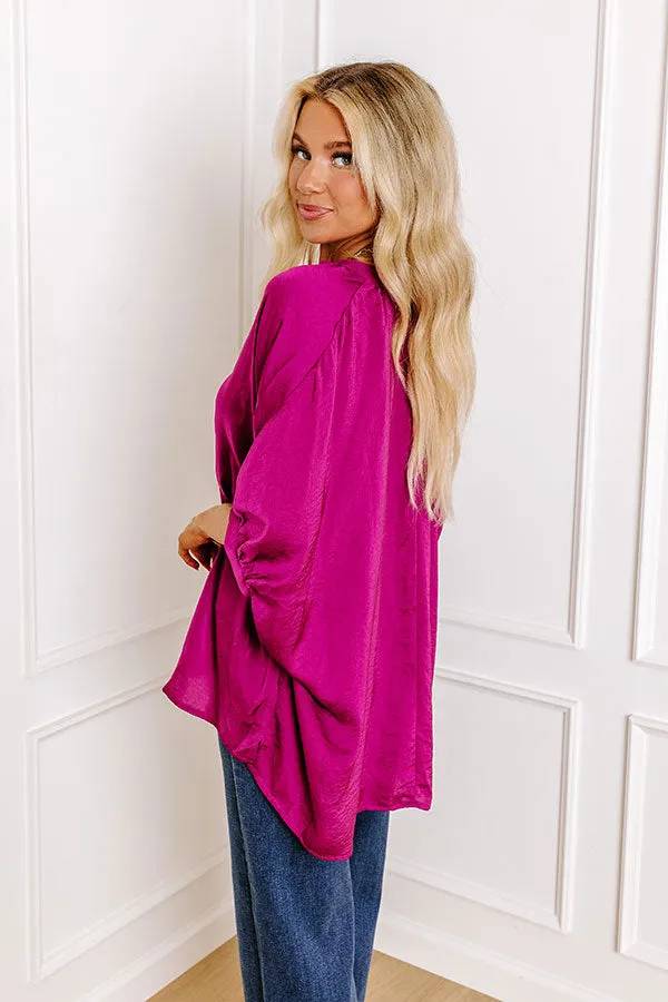 New To Town Shift Top In Berry sold by Impressions product image thumbnail 3