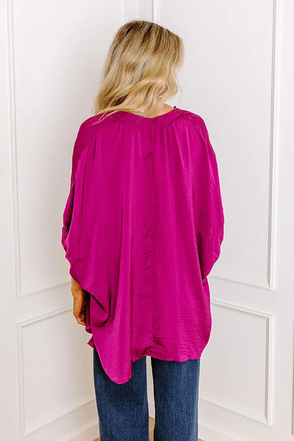New To Town Shift Top In Berry sold by Impressions product image thumbnail 4