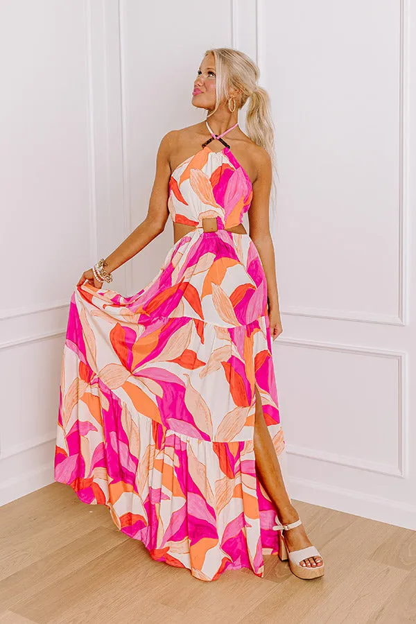 Coastal Charm Halter Maxi Dress sold by Impressions