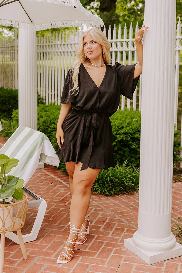 Flirty And Sweet Romper in Black Curves sold by Impressions