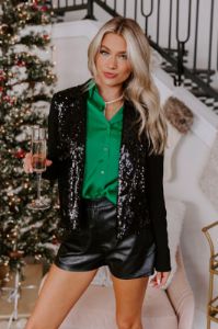 Luster And Luxury Sequin Blazer sold by Impressions