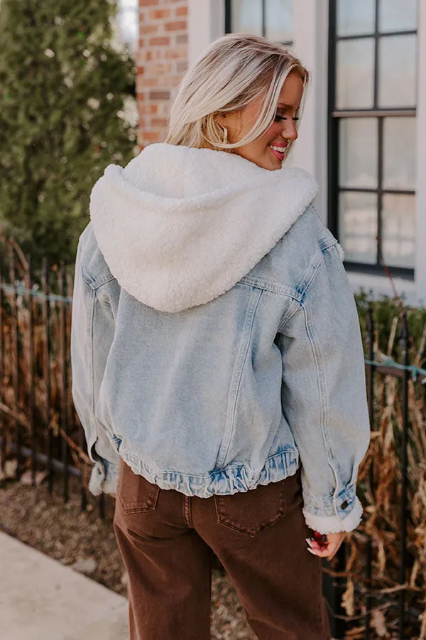 Layer Lover Sherpa Denim Jacket in Light Wash sold by Impressions product image thumbnail 4