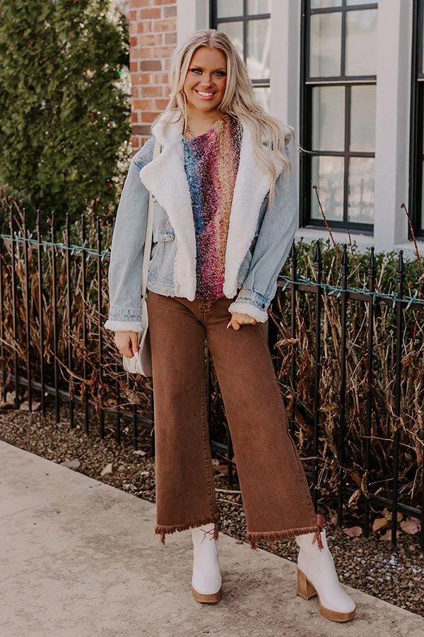 Layer Lover Sherpa Denim Jacket in Light Wash sold by Impressions product image thumbnail 2