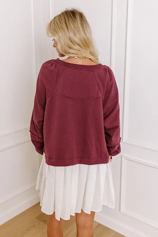 Cool Breeze Mini Dress in Mulled Wine sold by Impressions product image thumbnail 4