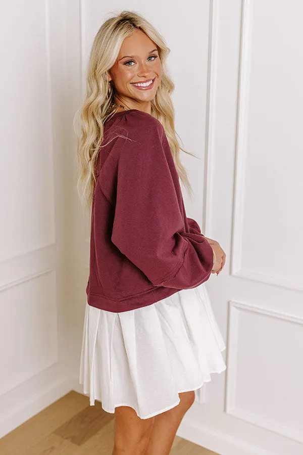 Cool Breeze Mini Dress in Mulled Wine sold by Impressions product image thumbnail 3