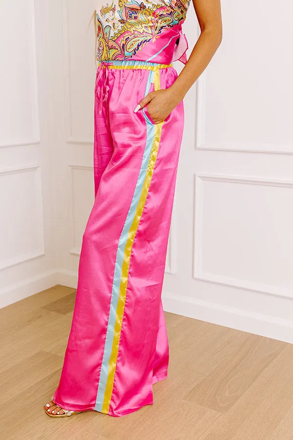 Glamour Girl High Waist Satin Wide Leg Pants sold by Impressions product image thumbnail 4