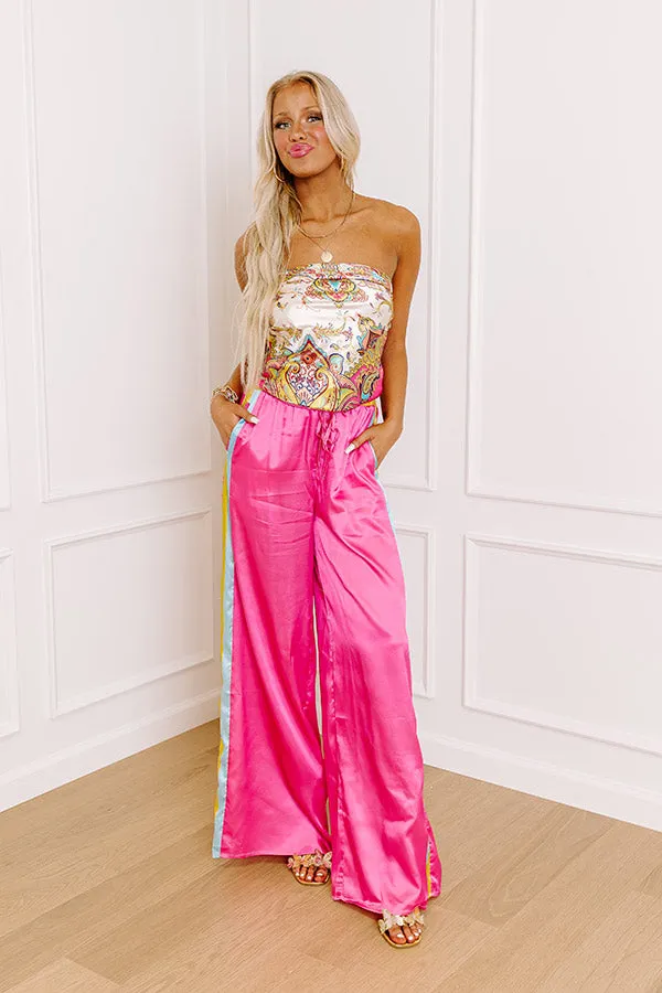 Glamour Girl High Waist Satin Wide Leg Pants sold by Impressions product image thumbnail 2