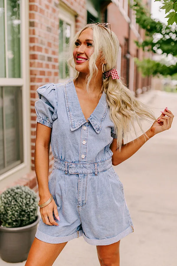 The Jill Denim Romper sold by Impressions product image thumbnail 5