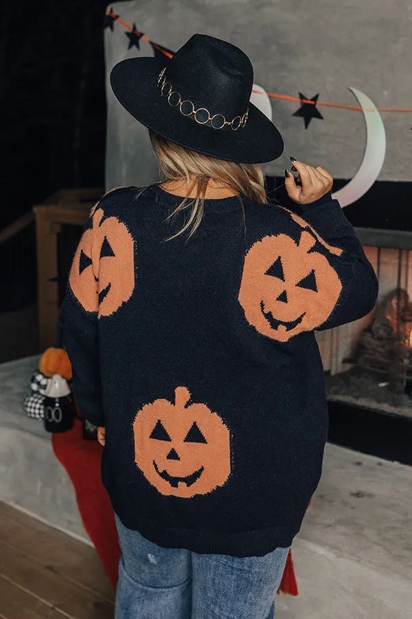 Hey Pumpkin Knit Sweater in Black Curves sold by Impressions product image thumbnail 5