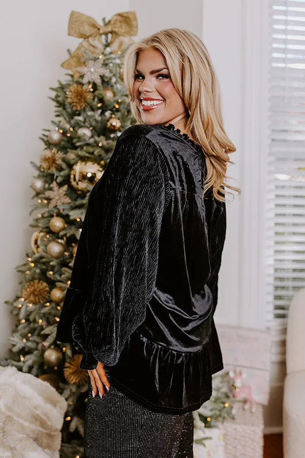 Statement Maker Velvet Top In Black Curves sold by Impressions product image thumbnail 3