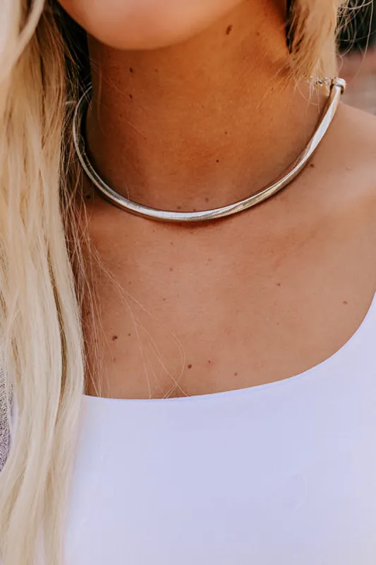 Cue The Chic Necklace in Silver sold by Impressions