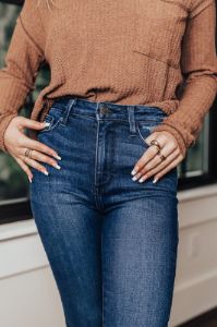 The Tuck High Waist Ankle Skinny sold by Impressions