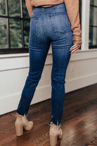 The Tuck High Waist Ankle Skinny sold by Impressions